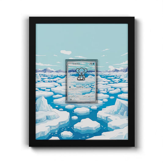 109/086 Petznief - Extended Artwork Framed Pokemon Card Display