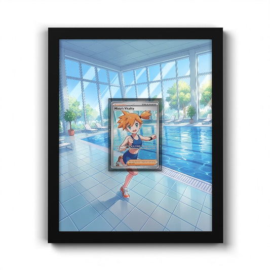 111/084 Misty’s Vitality - Extended Artwork Pokemon Card Frame