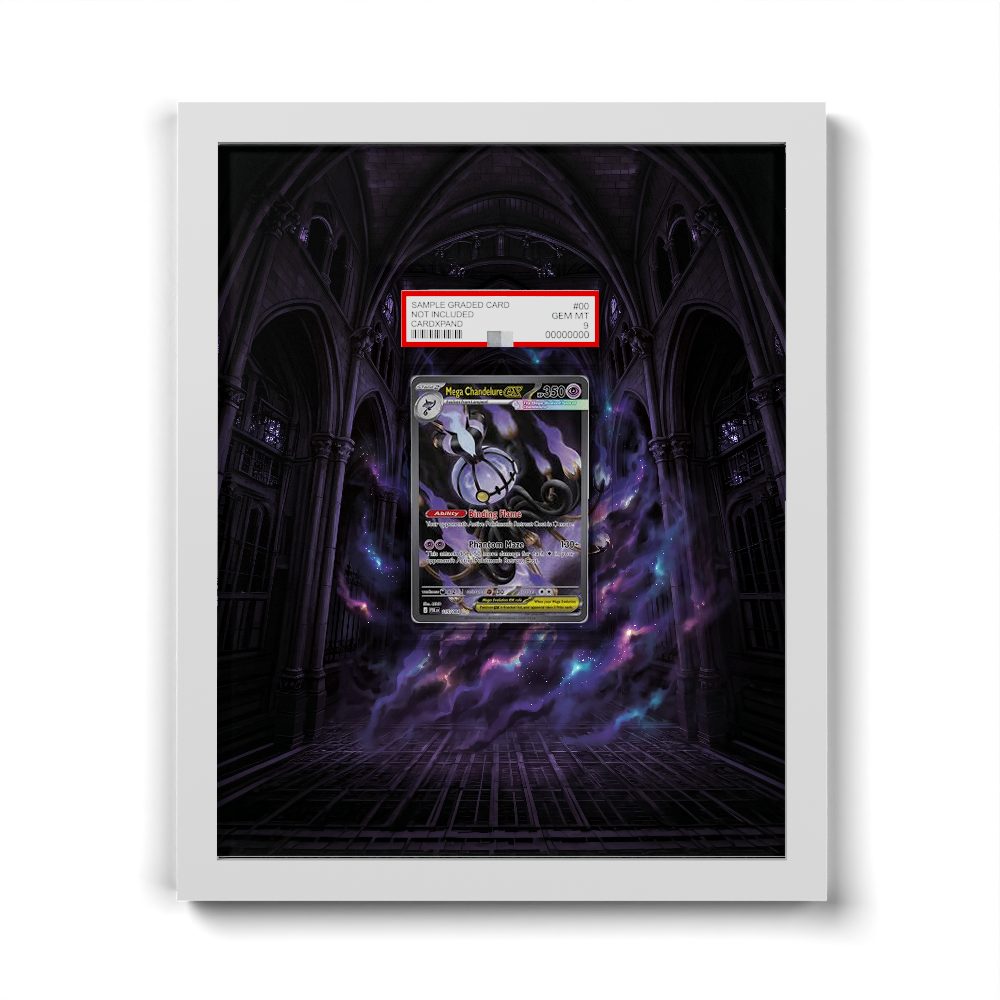 115/084 Mega Chandelure EX - Extended Artwork Pokemon Card Frame