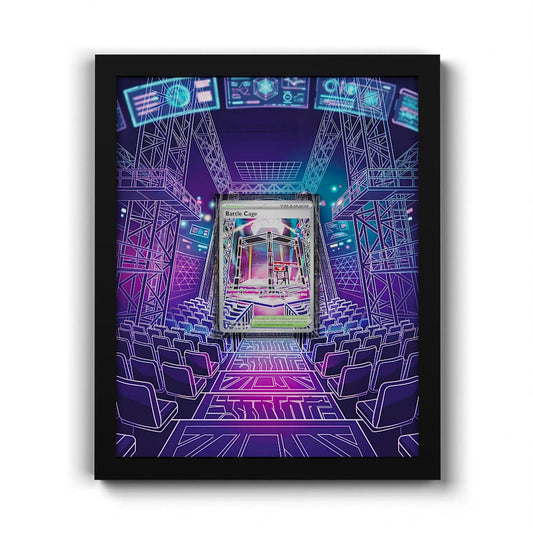 116 Kampfkäfig - Extended Artwork Framed Pokemon Card Display