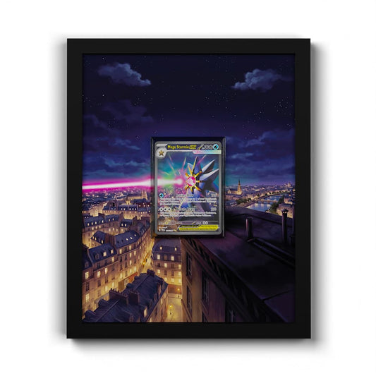 118 Mega-Starmie EX - Extended Artwork Framed Pokemon Card Display