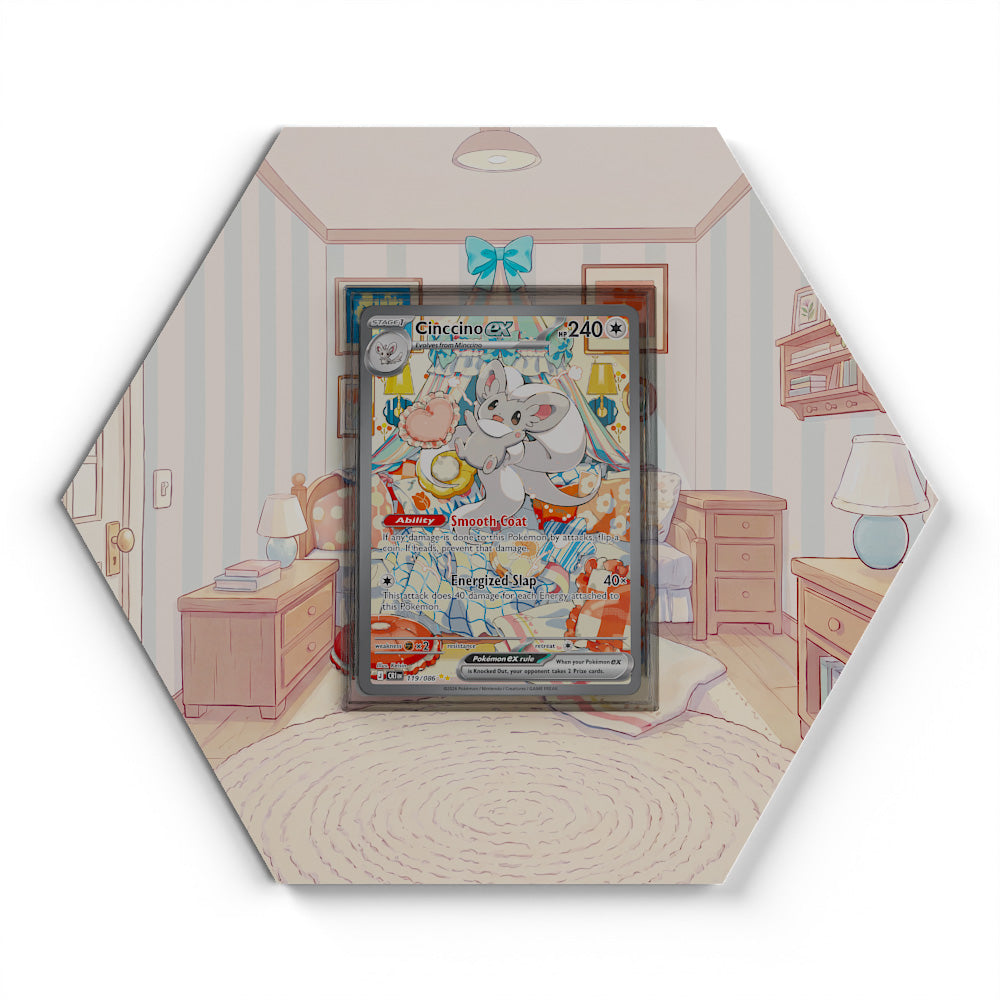 119/086 Cinccino EX - Extended Artwork Pokemon Card Display