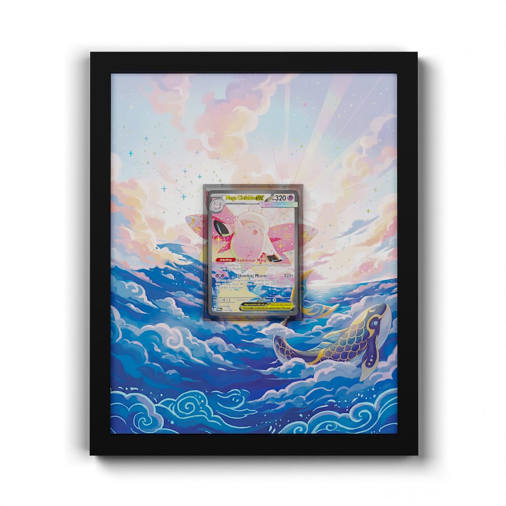 119 Mega-Piepi EX - Extended Artwork Framed Pokemon Card Display