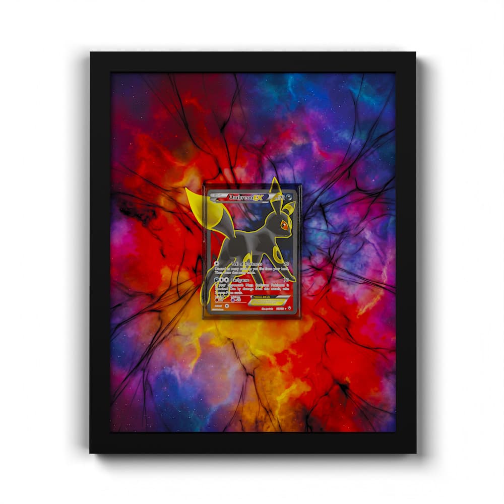 119/124 Nachtara EX - Extended Artwork Framed Pokemon Card Display
