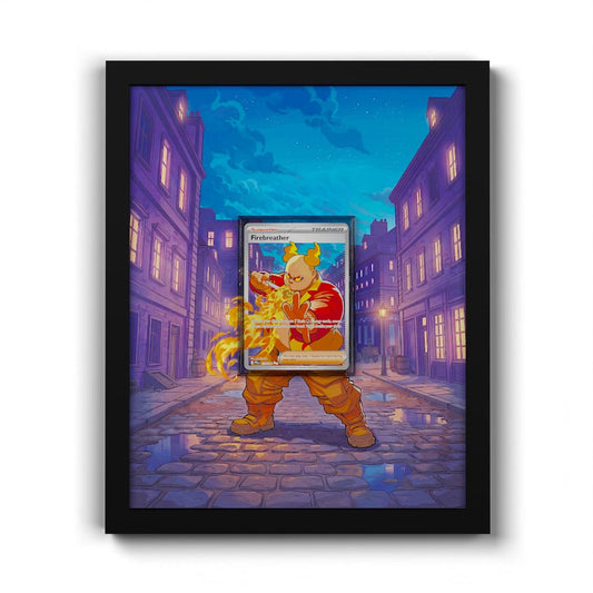 119 Feuerspucker - Extended Artwork Framed Pokemon Card Display