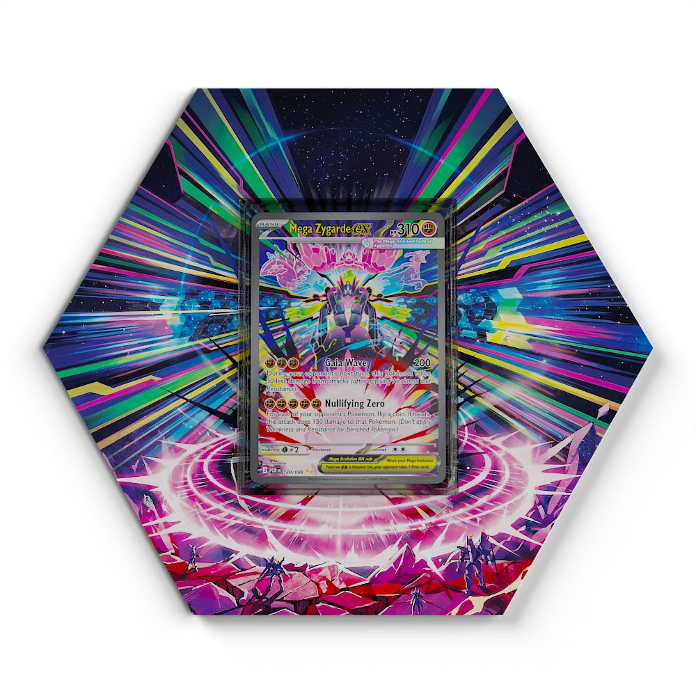 120/088 Mega-Zygarde EX - Extended Artwork Pokemon Card Display