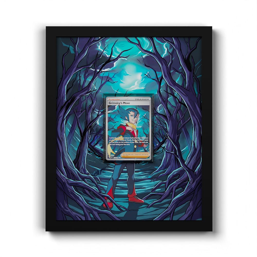 120 Astor-Schachzug - Extended Artwork Framed Pokemon Card Display