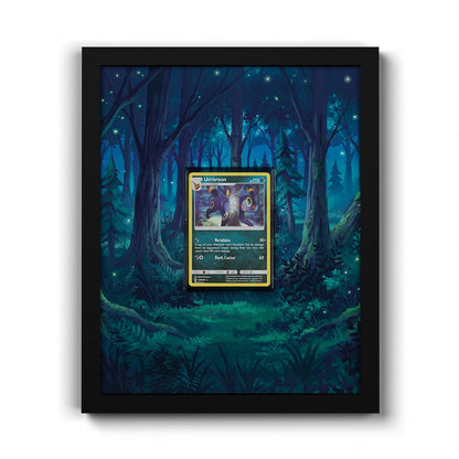 120/214 Nachtara - Extended Artwork Framed Pokemon Card Display