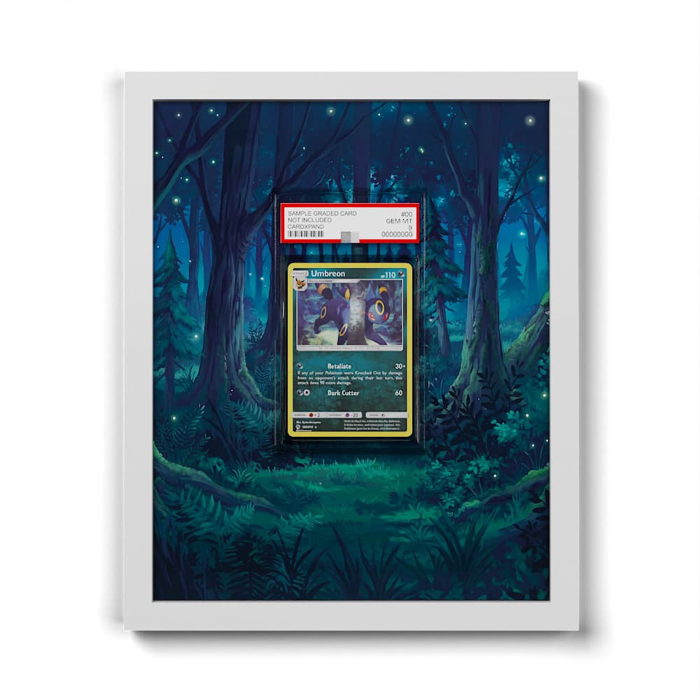 120/214 Nachtara - Extended Artwork Framed Pokemon Card Display