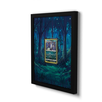 120/214 Nachtara - Extended Artwork Framed Pokemon Card Display