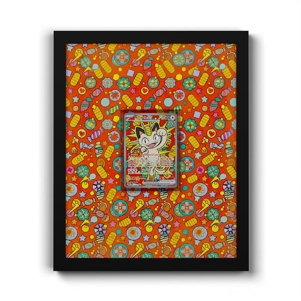 121 Mauzi EX - Extended Artwork Framed Pokemon Card Display