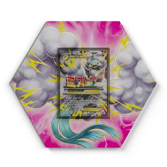 121/124 Mega-Altaria EX - Extended Artwork Pokemon Card Display
