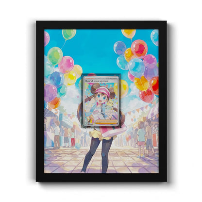 123 Rosas Ermutigung - Extended Artwork Framed Pokemon Card Display
