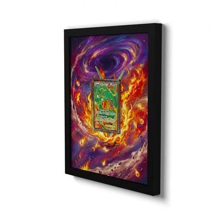 123/124 Rayquaza EX - Extended Artwork Framed Pokemon Card Display