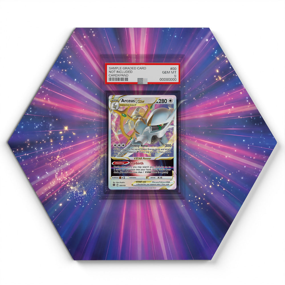 123/172 Arceus VSTAR - Extended Artwork Pokemon Card Display