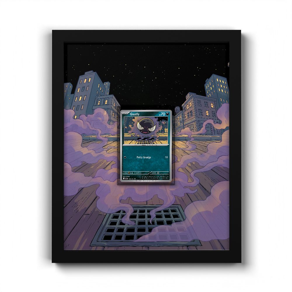 123/217 Gastly - Extended Artwork Pokemon Card Frame