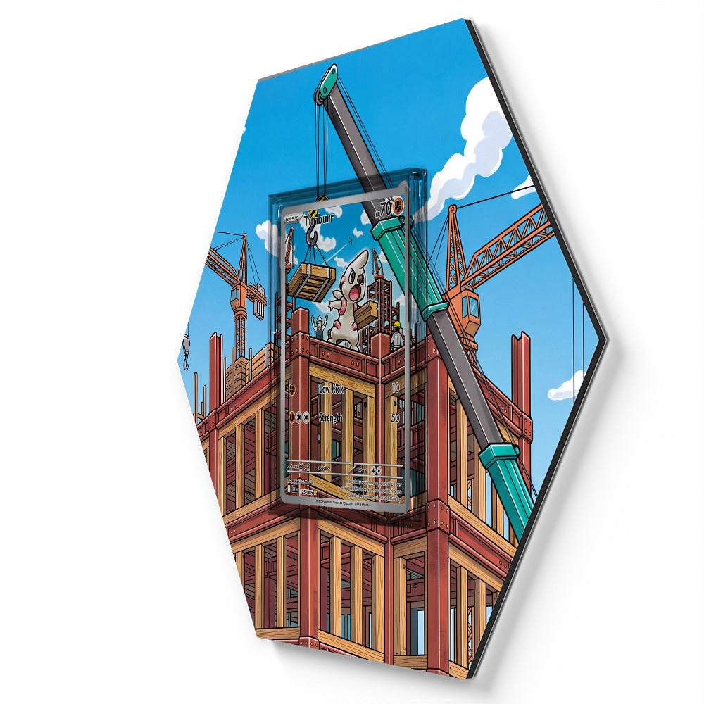 125/086 Timburr - Extended Artwork Pokemon Card Display