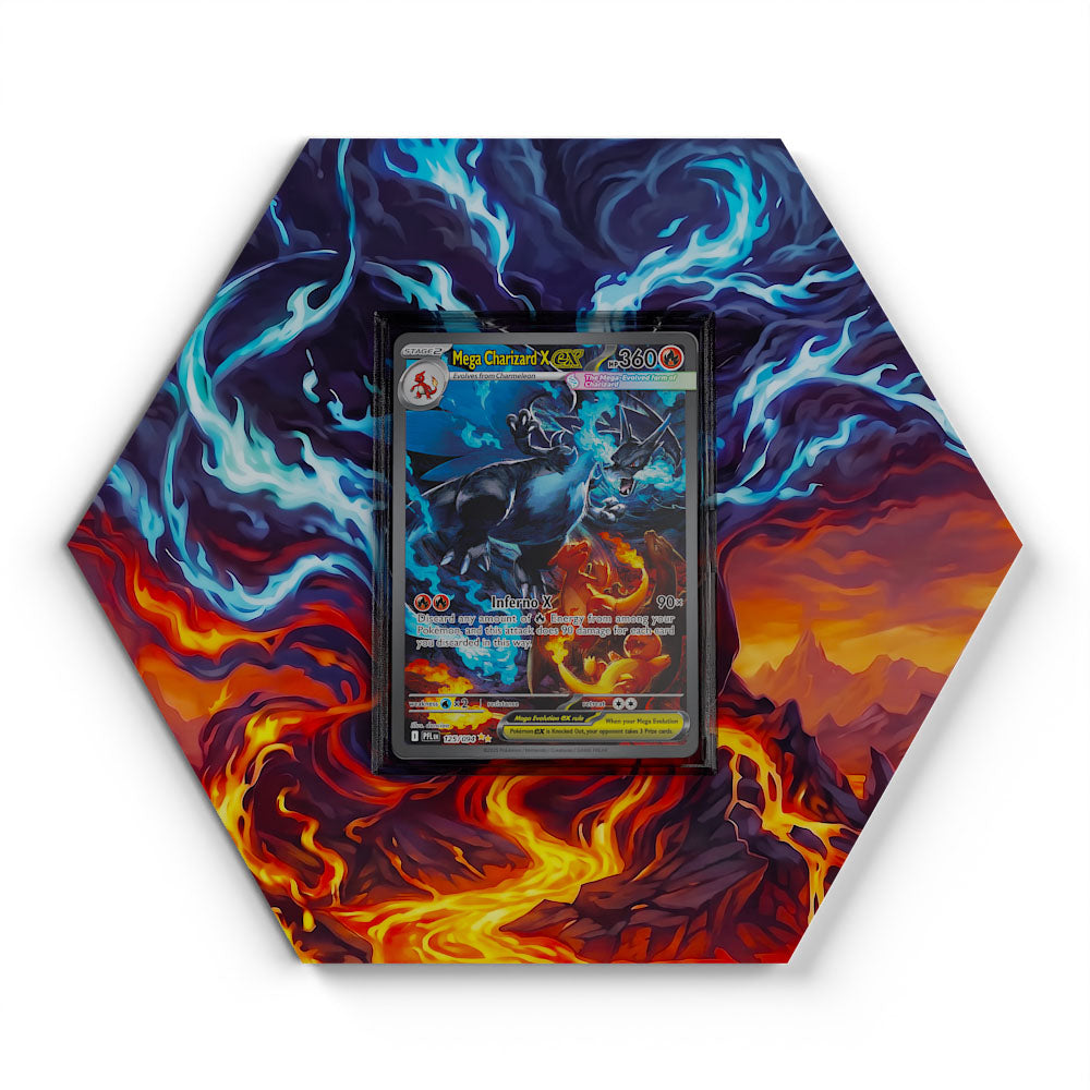 125/094 Mega-Glurak X EX - Extended Artwork Pokemon Card Display