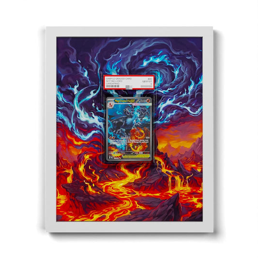 125 Mega-Glurak X EX - Extended Artwork Framed Pokemon Card Display