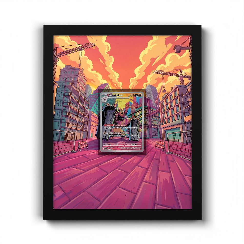 127/086 Conceldurr - Extended Artwork Pokemon Card Frame