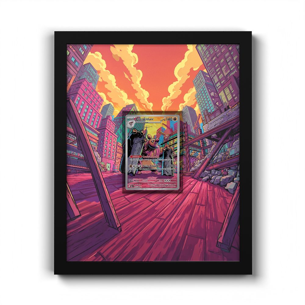 127/086 Conceldurr / Meistagrif - Extended Artwork Pokemon Card Frame