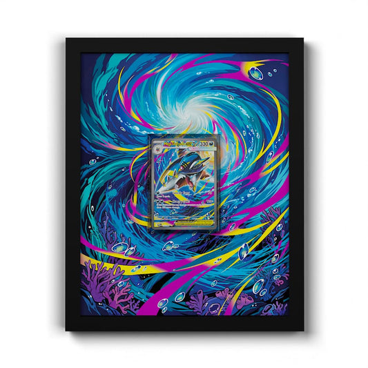 127 Mega-Tohaido EX - Extended Artwork Framed Pokemon Card Display