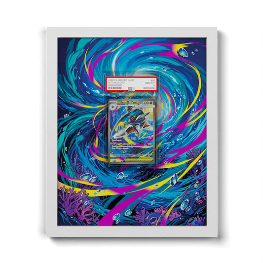 127 Mega-Tohaido EX - Extended Artwork Framed Pokemon Card Display