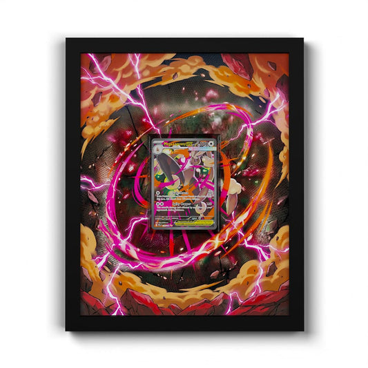 128 Mega-Schlapor EX - Extended Artwork Framed Pokemon Card Display