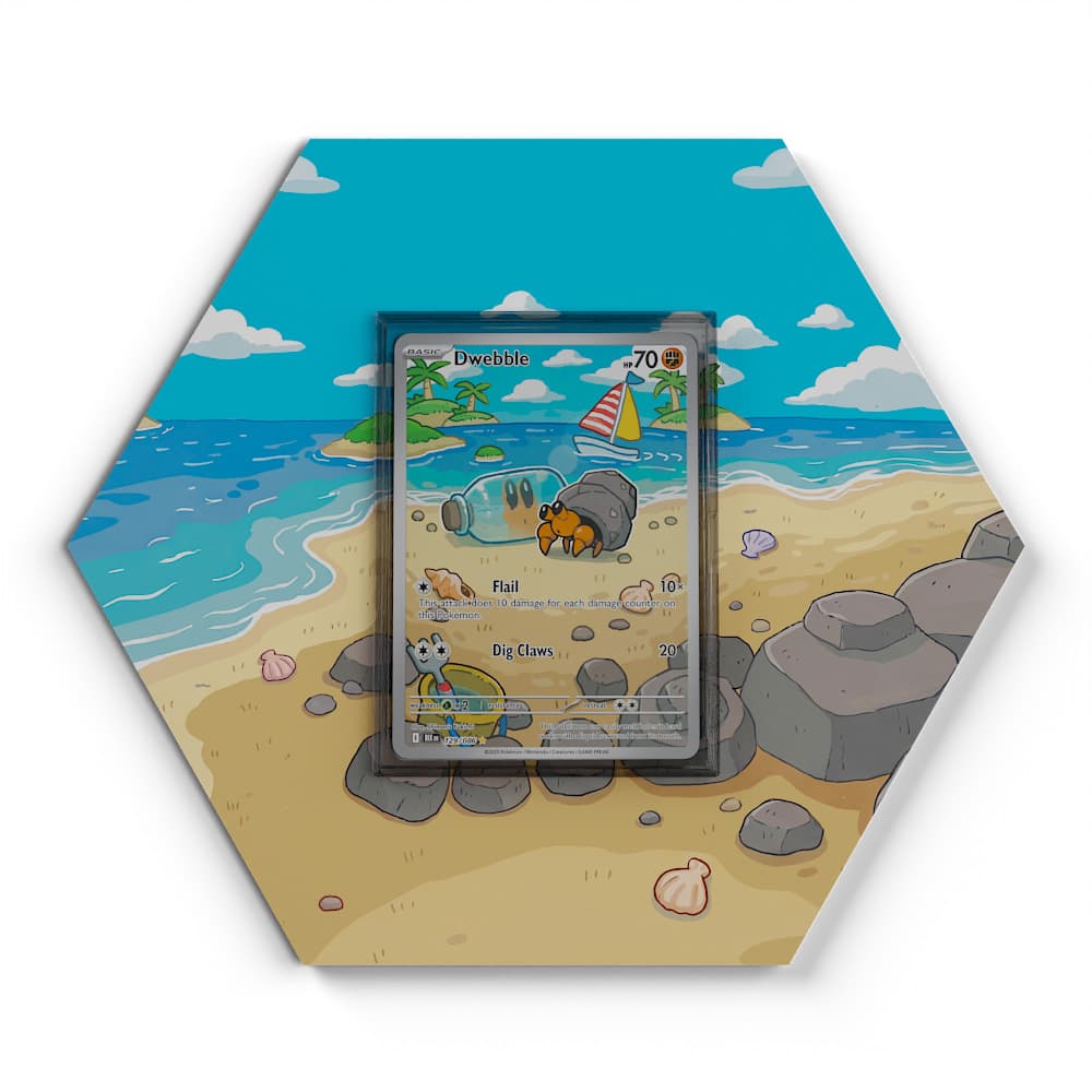 129/086 Dwebble - Extended Artwork Pokemon Card Display