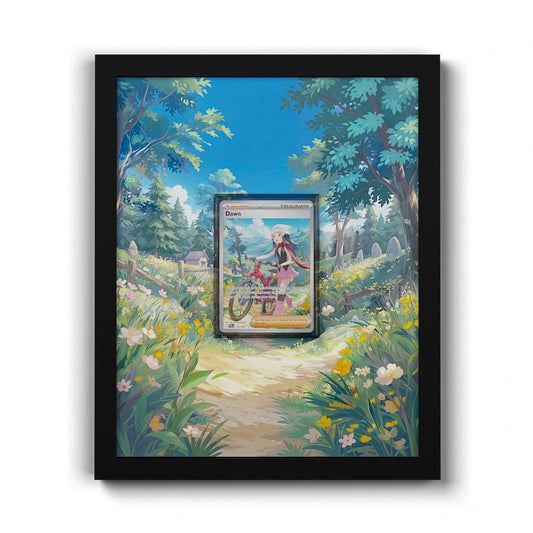 129 Lucia - Extended Artwork Framed Pokemon Card Display