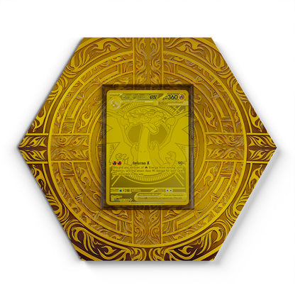 130/094 Mega-Glurak X EX - Extended Artwork Pokemon Card Display