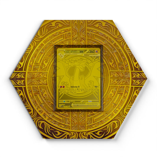 130/094 Mega-Glurak X EX - Extended Artwork Pokemon Card Display