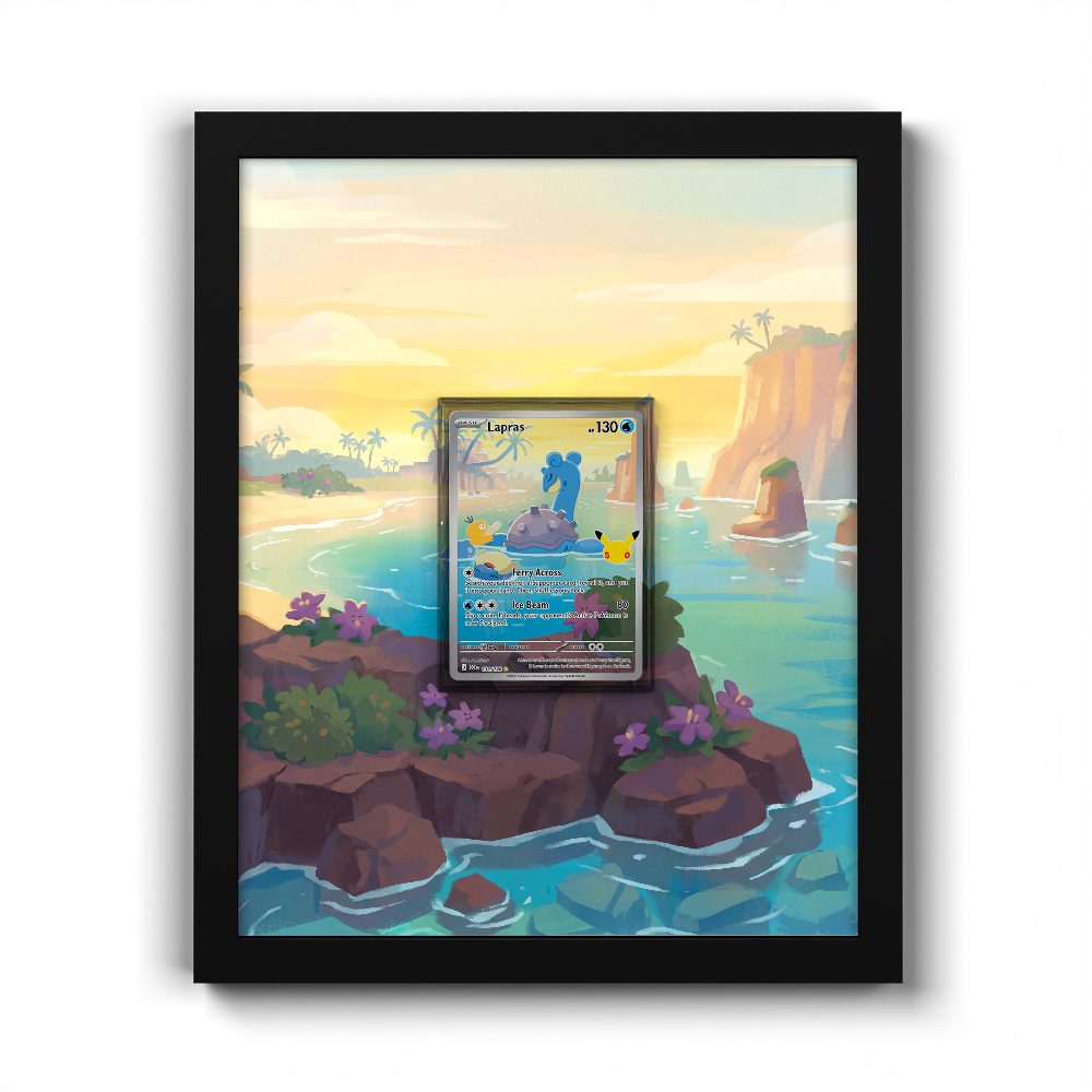 131/128 Lapras - Extended Artwork Pokemon Card Frame
