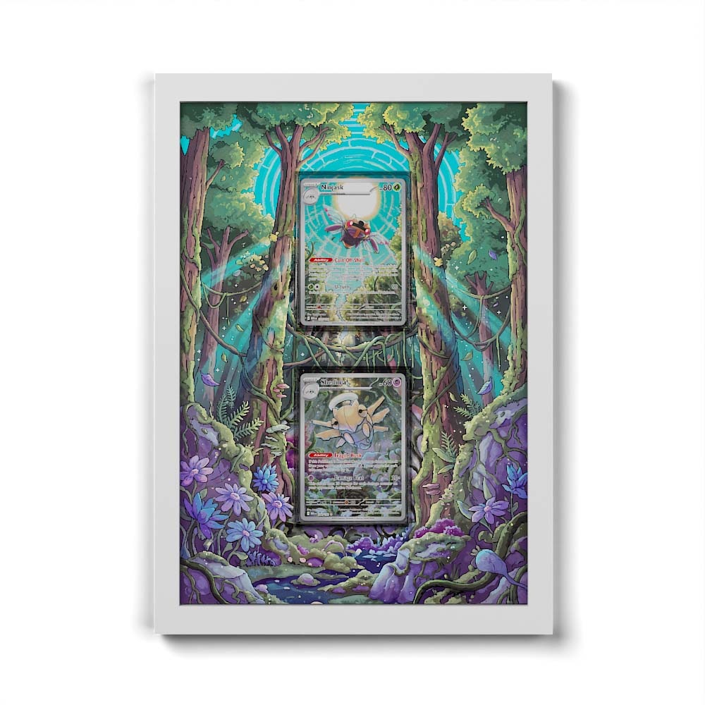 181 Fukano & 220 Perrin - Extended Artwork Framed Pokemon Card Display