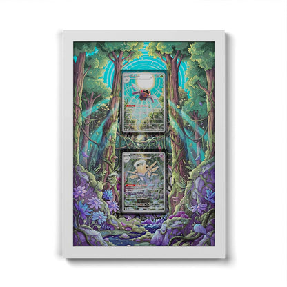 181 Fukano & 220 Perrin - Extended Artwork Framed Pokemon Card Display
