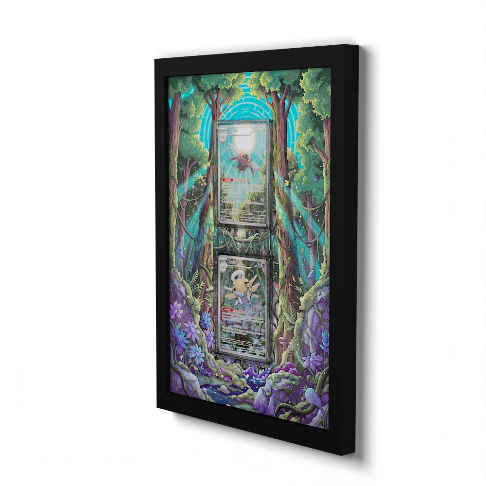 181 Fukano & 220 Perrin - Extended Artwork Framed Pokemon Card Display