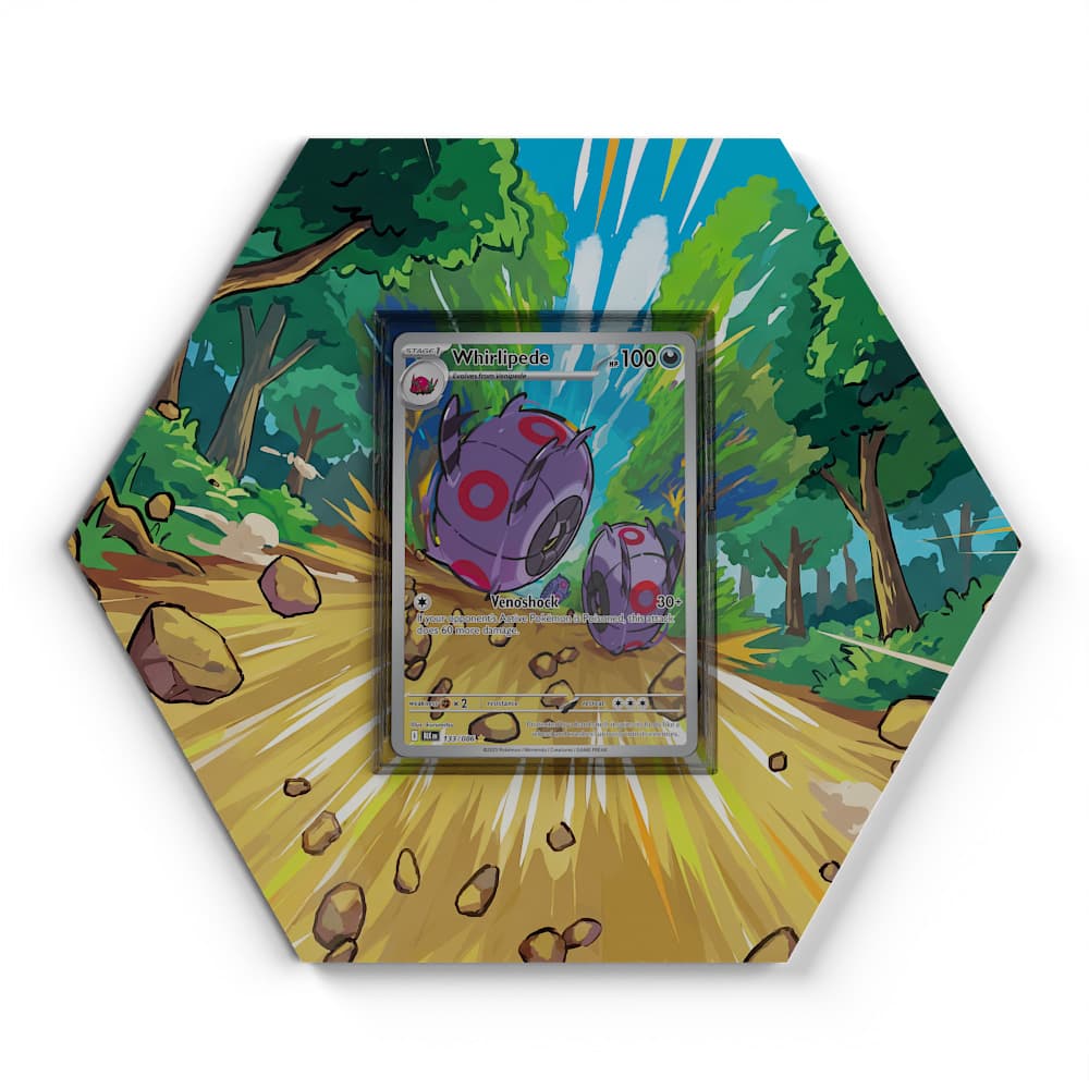 133/086 Whirlipede - Extended Artwork Pokemon Card Display