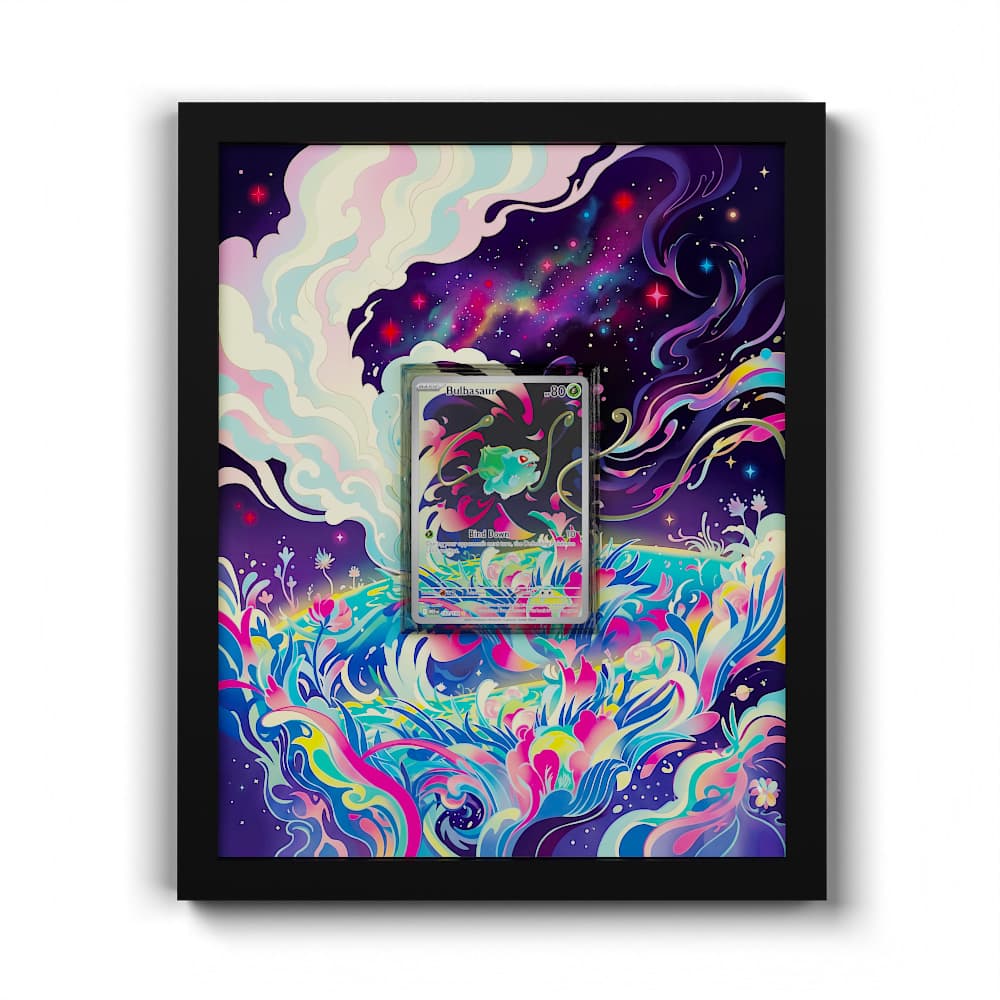 133 Bisasam - Extended Artwork Framed Pokemon Card Display