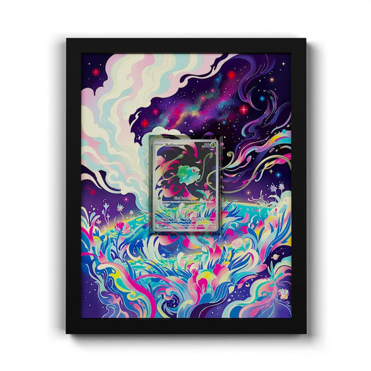 133 Bisasam - Extended Artwork Framed Pokemon Card Display