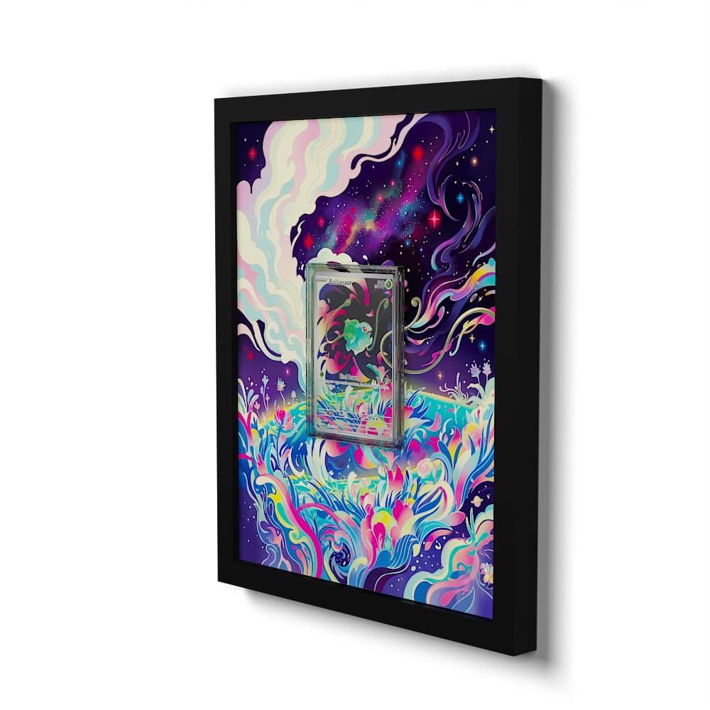 133 Bisasam - Extended Artwork Framed Pokemon Card Display