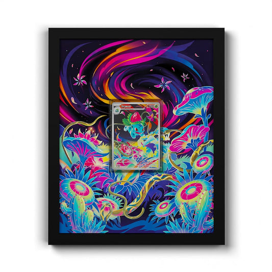 134 Bisaknosp - Extended Artwork Framed Pokemon Card Display