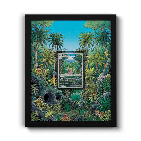135 Kokowei - Extended Artwork Framed Pokemon Card Display