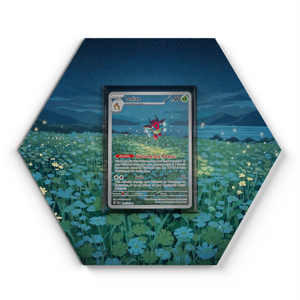 144/142 Ledian - Extended Artwork Pokemon Card Display