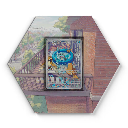 148/142 Schiggy - Extended Artwork Pokemon Card Display