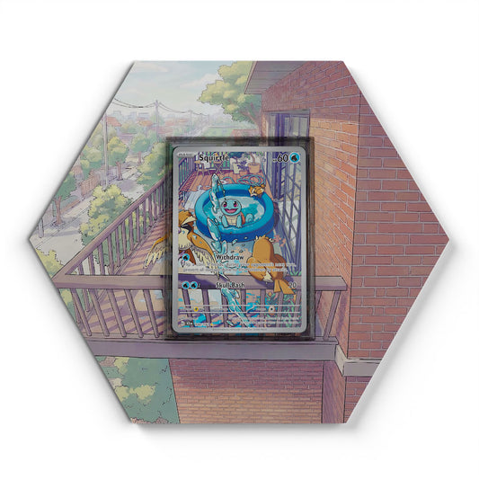 148/142 Schiggy - Extended Artwork Pokemon Card Display