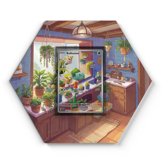 143/142 Bisasam - Extended Artwork Pokemon Card Display