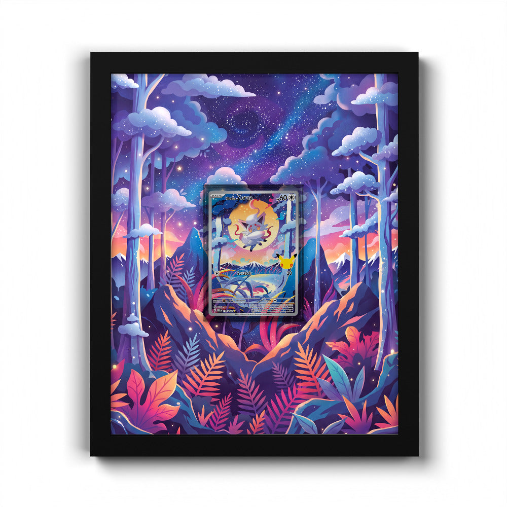 145/128 Hisuian Zorua - Extended Artwork Pokemon Card Frame