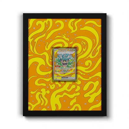 145/131 Türkisgrüne-Maske-Ogerpon EX - Extended Artwork Framed Pokemon Card Display