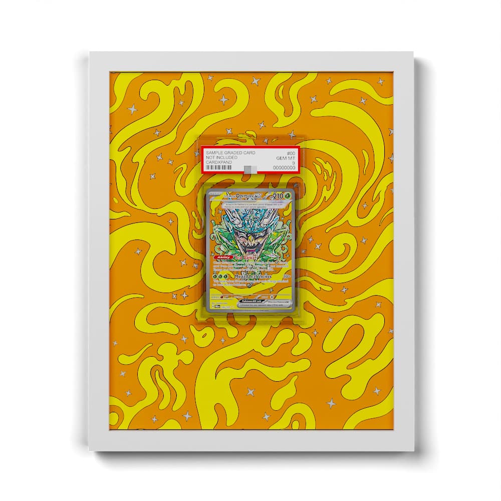 145/131 Türkisgrüne-Maske-Ogerpon EX - Extended Artwork Framed Pokemon Card Display