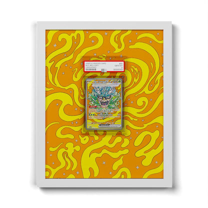 145/131 Türkisgrüne-Maske-Ogerpon EX - Extended Artwork Framed Pokemon Card Display
